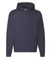 62034 Zip Through Hooded Sweatshirt Deep Navy colour image